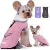 iBuddy Dog Winter Coats with Fleece Vest,Waterproof Warm Dog Snow Jacket Windproof, Reflective Adjustable Pet Dogs Cold Winter Coat for Dogs Girl Boy - 1