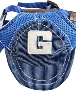 Pet Dog Baseball Cap Sport Cap Hat - Outdoor Hat Sun Protection Summer Cap for Small Medium Large Dog (Small Cap, Blue) - 1