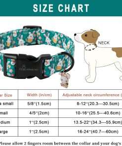ARING PET Easter Dog Collar-Cute Green Easter Eggs Dog Collar, Adjustable Carrot&Rabbit Pet Collars Puppy Collar Gifts with Quick Release Buckle for Girl&Boy Dogs - 3