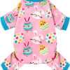 Dog Easter Outfit Dog Pajamas Soft Lightweight Velvet Dog Onesie Easter Dog Clothes for Small Medium Large Pet Dogs Cats - 1