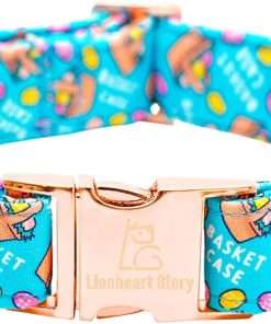 Lionheart glory Easter Dog Collar Colorful Collar for X-Small Dog Collars Easter Egg Print Dog Collars Spring Female or Male Pet Gift Adjustable Heavy-Duty Puppy Collar Holiday - 1