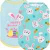 cyeollo 2pack Dog Easter Shirt for Small Puppy Dogs Soft Pet T Shirts Dog Tank Top Vest T-Shirt Rabbit Print Cat Apparel - 1