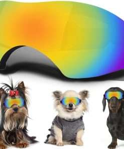 Small Dog Sunglasses, Dog Goggles with Adjustable Strap UV Protection Winproof Snowproof Dog Puppy Sunglasses, Suitable for Small Dog Pet Glasses, Dogs Eyes Protection - 1