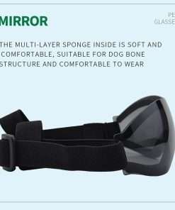Small Dog Sunglasses, Dog Goggles with Adjustable Strap UV Protection Winproof Snowproof Dog Puppy Sunglasses, Suitable for Small Dog Pet Glasses, Dogs Eyes Protection - 6
