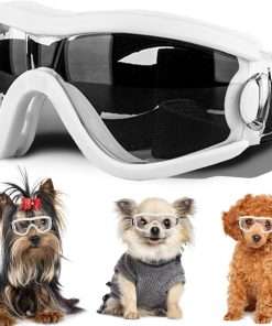 Small Dog Sunglasses with Adjustable Strap UV Protection, Winproof Dog Puppy Sunglasses, Suitable for Small Dog Pet Glasses, Dogs Eyes Protection，Soft Dog Goggles - 1