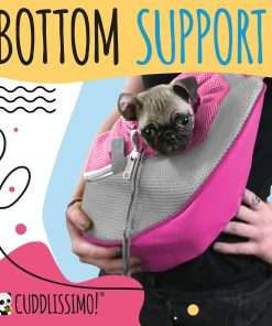 Pet Sling Carrier - Soft Front-Chest Carrying Bag for Small Pets - Carefully Sized for Yorkshire Terrier, Maltese, Toy Poodle, Papillon - 8