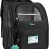 PetAmi Dog Backpack Carrier for Small Large Cat, Pet, Puppy, Ventilated Pet Hiking Backpack Travel Bag, Airline Approved Cat Backpack Carrier, Camping Biking Dog Bag Up to 18lbs Pet, Black - 1