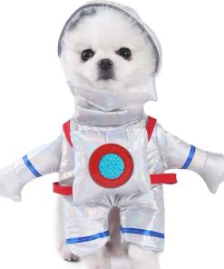 FLAdorepet Dog Astronaut Standing Costume with Pet Hat Cat Halloween Christmas Party Costume Outfits Funny Dog Clothes for Chihuahua Bulldog - 1