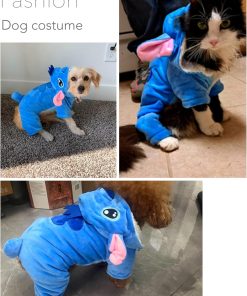 Fashion Dog Costumes, Pet Outfit, Pet Pajamas Clothes Warm Hoodie Coat for Any Party Halloween Christmas - 6