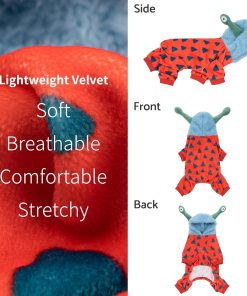 Fitwarm Hilarious Eyes Halloween Dog Monster Costume, Funny Costumes for Small Dogs Boy Girl, Pet Outfit, Red, Blue, Light Sea Green, XS - 5