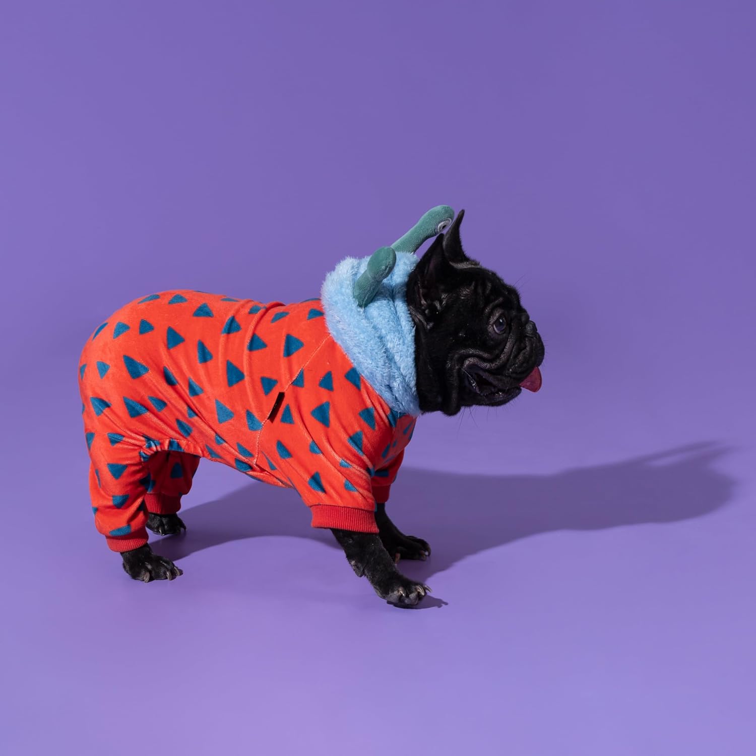 Fitwarm Hilarious Eyes Halloween Dog Monster Costume, Funny Costumes for Small Dogs Boy Girl, Pet Outfit, Red, Blue, Light Sea Green, XS - 7