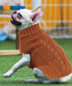 Dog Sweaters for Small Dogs Winter Dog Clothes for Chihuahua Yorkie Warm Puppy Sweater Knitted Pet Clothes Cute Doggy Cat Outfit for Thanksgiving - 2
