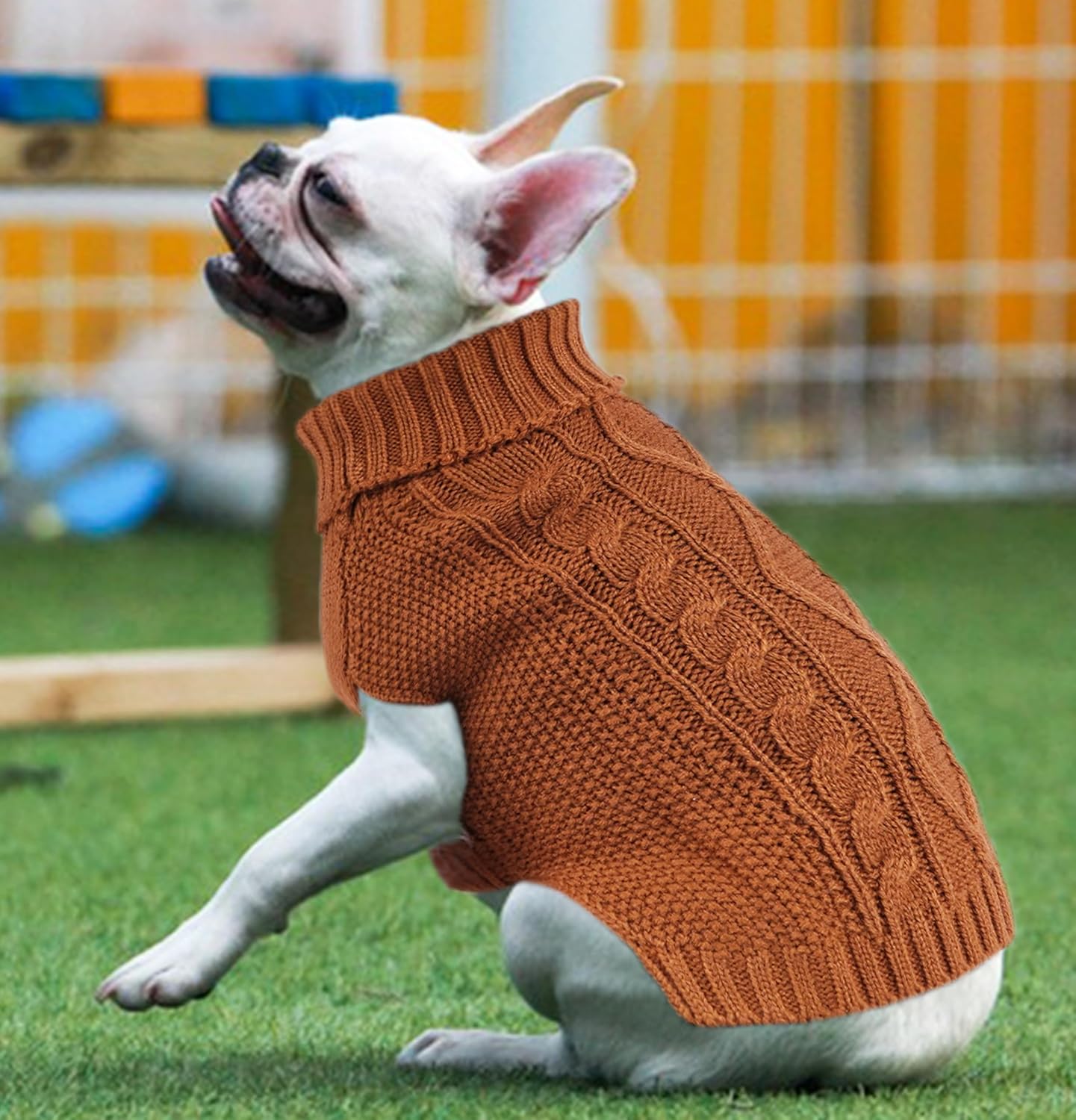 Dog Sweaters for Small Dogs Winter Dog Clothes for Chihuahua Yorkie Warm Puppy Sweater Knitted Pet Clothes Cute Doggy Cat Outfit for Thanksgiving - 2