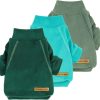 Fitwarm 3 Pack Fleece Sweater, Turtleneck Sweatshirt, Winter Clothes for Small Dogs & Cats, Pet Pullover Jumper, Cat Apparel, Dark Green, Teal Green, Olive Green, XS - 1