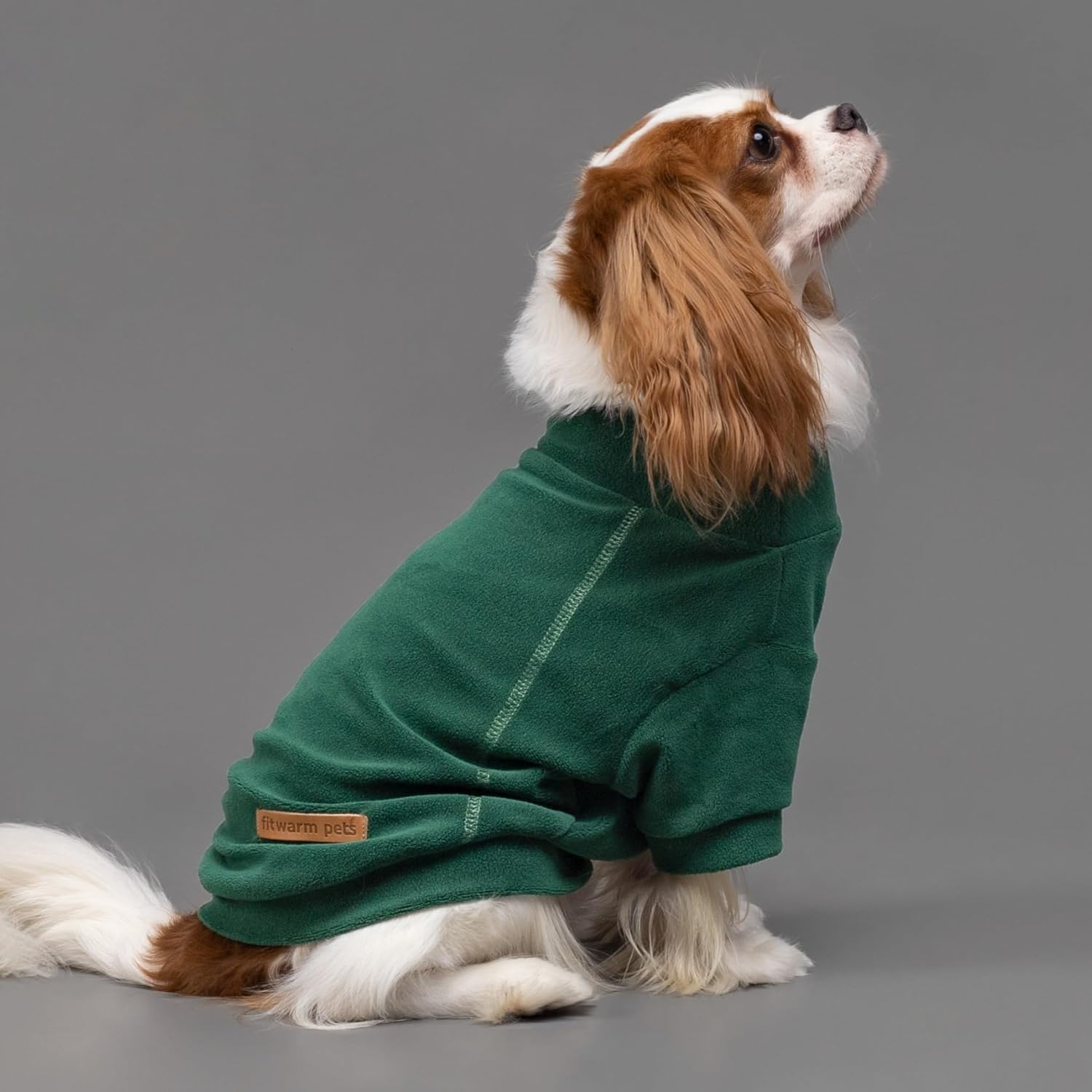Fitwarm 3 Pack Fleece Sweater, Turtleneck Sweatshirt, Winter Clothes for Small Dogs & Cats, Pet Pullover Jumper, Cat Apparel, Dark Green, Teal Green, Olive Green, XS - 3