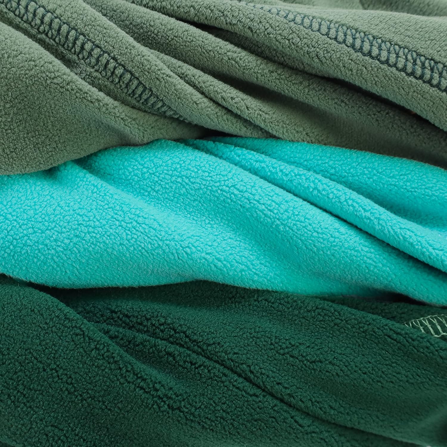 Fitwarm 3 Pack Fleece Sweater, Turtleneck Sweatshirt, Winter Clothes for Small Dogs & Cats, Pet Pullover Jumper, Cat Apparel, Dark Green, Teal Green, Olive Green, XS - 7