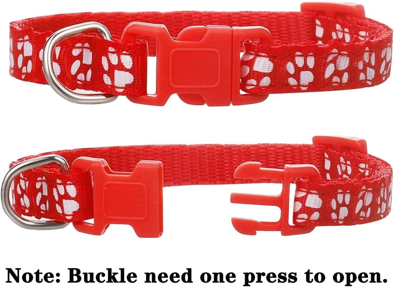 Chenkaiyang 12 Pack Puppy Collars for Litter, Adjustable Puppy ID Collars Soft Nylon Whelping Collars for Newborn Litter Pets - 3