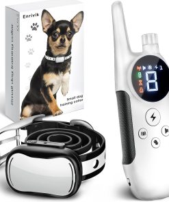 Extra Small Size Dog Training Collar with Remote for Small Dogs 5-15lbs and Puppies with Shock - Waterproof and 1000 Ft Range - 1