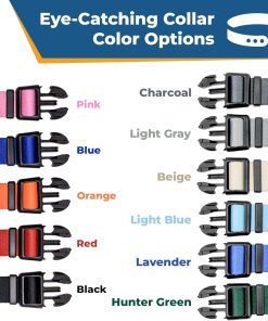 GoTags Personalized Dog Collar, Custom Embroidered with Pet Name and Phone Number in Blue, Black, Pink, Red and Orange, for Boy and Girl Dogs or Cats, Adjustable Sizes, Small, Medium, and Large - 5