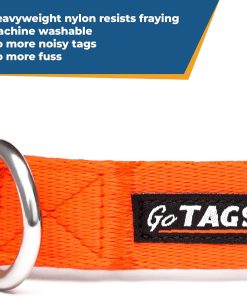 GoTags Personalized Dog Collar, Custom Embroidered with Pet Name and Phone Number in Blue, Black, Pink, Red and Orange, for Boy and Girl Dogs or Cats, Adjustable Sizes, Small, Medium, and Large - 7