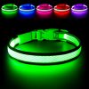 LED Dog Collar, Light Up Dog Collar USB Rechargeable, Brightest Dog Lights for Night Walking, Adjustable Dog Collar Light for Dog Safety(Small, Neon Green) - 1