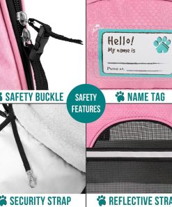 PetAmi Airline Approved Pet Carrier for Cat, Soft Sided Dog Carrier for Small Dogs, Cat Travel Supplies Accessories for Indoor Cats, Ventilated Pet Carrying Bag Medium Large Kitten - 5