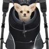 YUDODO Dog Front Carrier Backpack, Adjustable Breathable Pet Carrier for Small Dogs Cats, Ventilated Puppy Back Pack with Safety Belt, Lightweight Doggy Backpack for Hiking Outdoor - 1