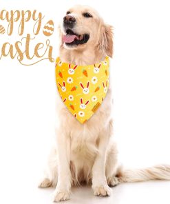 Easter Dog Bandanas 2 Pack - Pet Scarf for Boy and Girl, Spring Pet Accessory, Reversible Holiday Bandana for Small Dogs (Small) - 6