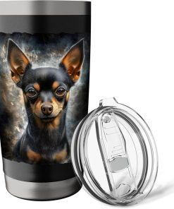 Chihuahua Dog Design for Dog Lover Stainless Steel Insulated Tumbler - 5