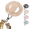 Corduroy Dog Sun Hat with Ear Holes, Adjustable Strap Pet Cap for Small Medium Dogs, Breathable UV Protection, Multiple (Khaki, S) - 1