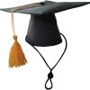 Pet Grad Hat Dog Graduation Caps Cat Bachelor Hat Pets Graduation Costume Hat Small Animal Caps with Yellow Tassel for Puppy Kitty - 1